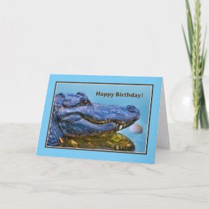 Birthday, Alligator and Golf Ball Card