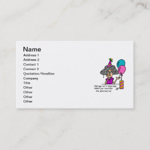 Birthday Alternative Humour Business Card