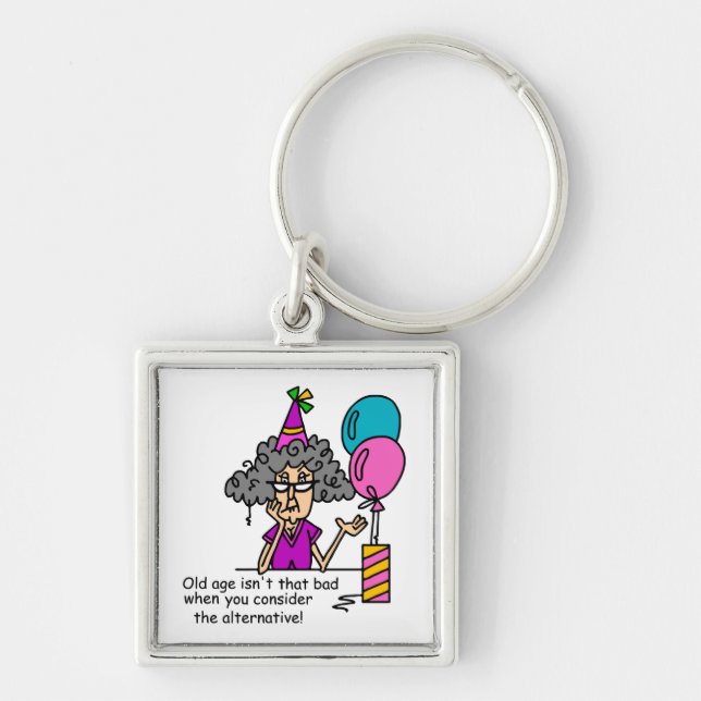 Birthday Alternative Humour Key Ring (Front)