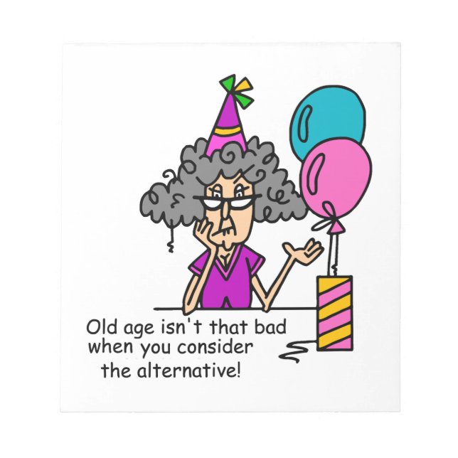 Birthday Alternative Humour Notepad (Front)