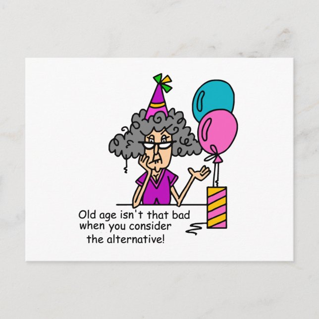 Birthday Alternative Humour Postcard (Front)