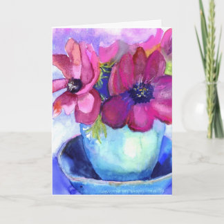 birthday anemones card