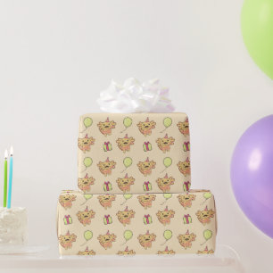 Birthday Animal Cute Axolotl Kids Birthday Party Wrapping Paper