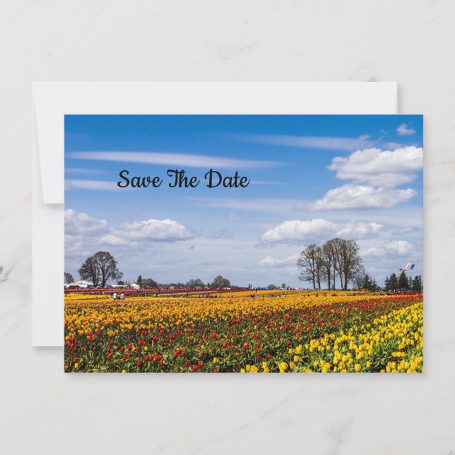 Birthday Announcement Flat Save The Date Card (Front)