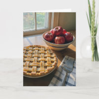Birthday Apple Pie By a Farmhouse Window