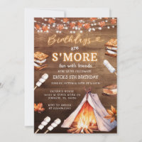 Birthday are S'mores Fun Campfire Autumn Party