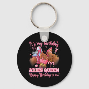 Birthday Aries Queen Women High Heels Sneakers Key Ring