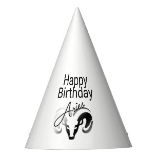 Birthday Aries the Ram Zodiac Party Hat