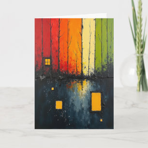 Birthday Aurora Forest Card