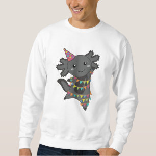 Birthday Axolotl Garland Sweatshirt