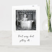 Birthday Baby Snapshot In a Retro Tub