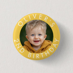 Birthday Badge Custom Name & Age