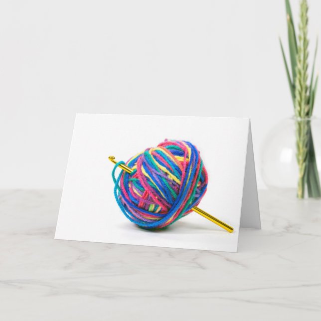 birthday ball of yarn card (Front)