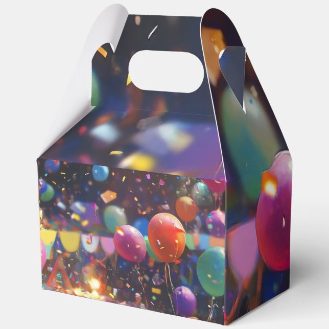 Birthday Balloon Gift Box  Description: (Back)