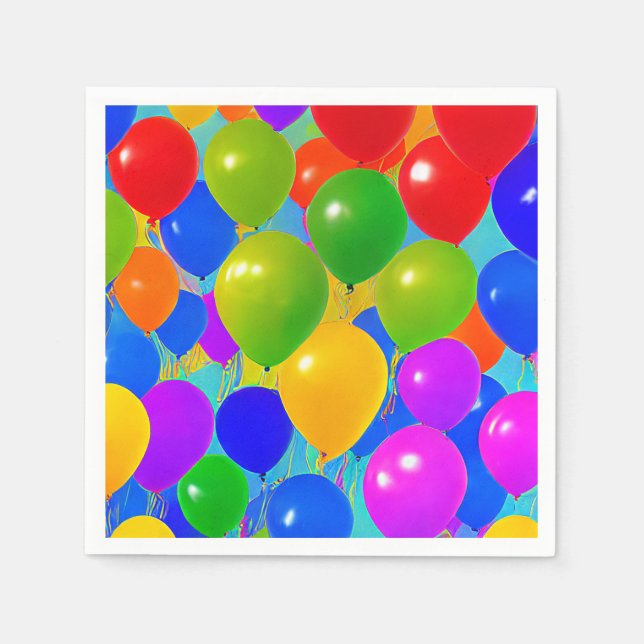 Birthday Balloon Napkins (Front)