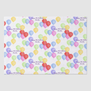 Birthday Balloon Personalised Tissue Paper