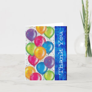 Birthday Balloon Thank You Card
