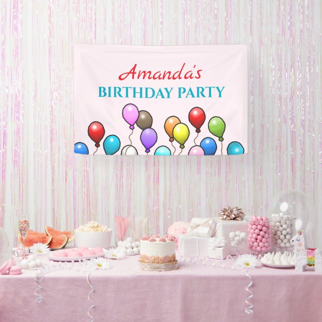 Birthday Balloons Banner (Party)