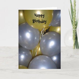 birthday balloons card