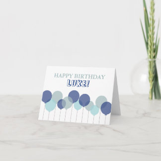 Birthday Balloons Card