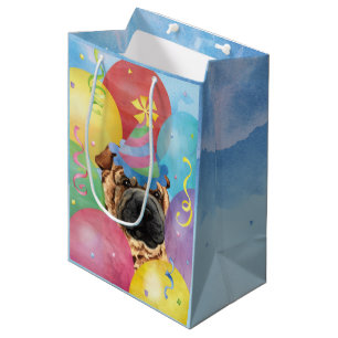 Birthday Balloons Chinese Shar-Pei Medium Gift Bag