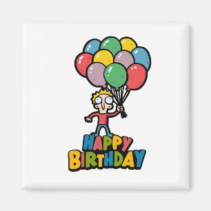 Birthday Balloons Magnet