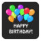 Birthday Balloons unisex party sticker
