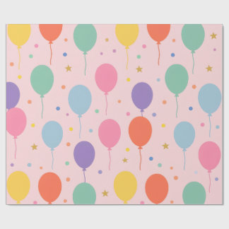 Birthday Balloons Wrapping Paper
