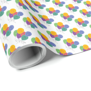 Birthday Balloons Wrapping Paper