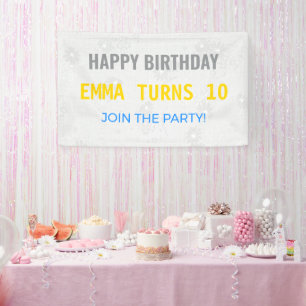 Birthday Banner Custom Party Bold Fun