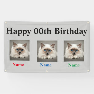 Birthday Banners For Triplets