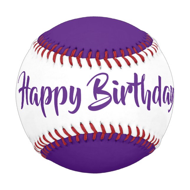 Birthday baseball by dalDesignNZ (Back)