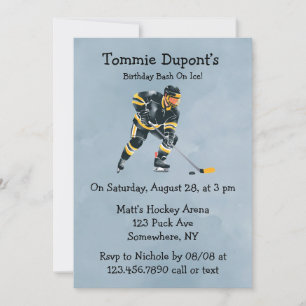 Birthday Bash On Ice Invitation