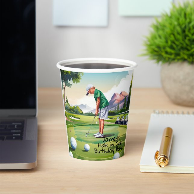 Birthday Bash on the Green Paper Cups (Insitu)