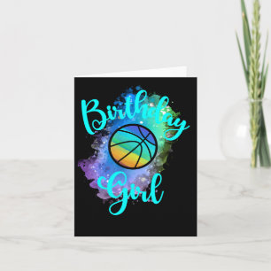 Birthday Basketball Girl Card
