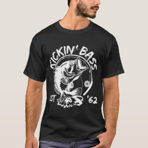 Birthday Bass Fisherman Born In 1962 Birth Year Ki T-Shirt