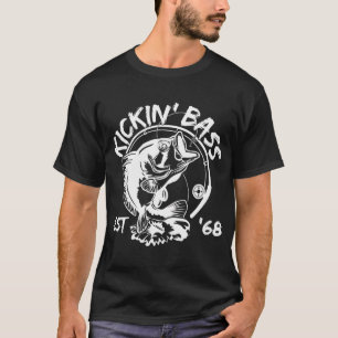 Birthday Bass Fisherman Born In 1968 Birth Year Ki T-Shirt