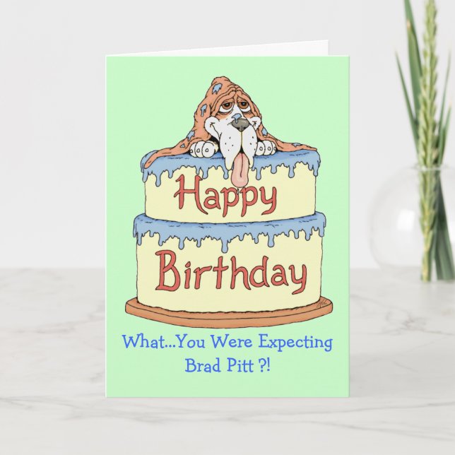Birthday Basset Card (Front)