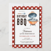 Birthday BBQ 30th Adult Party