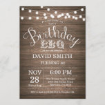 Birthday BBQ Invitation Rustic 16th Birthday<br><div class="desc">Birthday BBQ Invitation. Rustic 16th Birthday Invitation Wood Background with String Lights. 13th 15th 16th 18th 20th 21st 30th 40th 50th 60th 70th 80th 90th 100th, Any age. Adult Birthday. Woman or Man Male Birthday Party. For further customisation, please click the "Customise it" button and use our design tool to...</div>