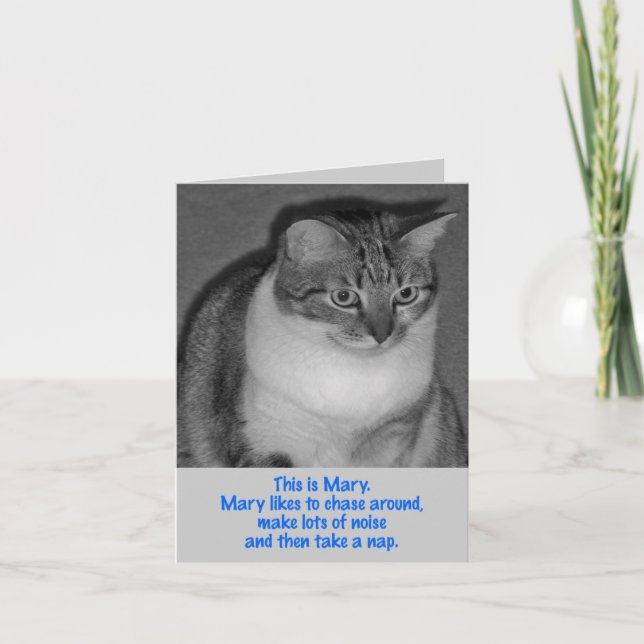 Birthday - Be Mary Card (Front)