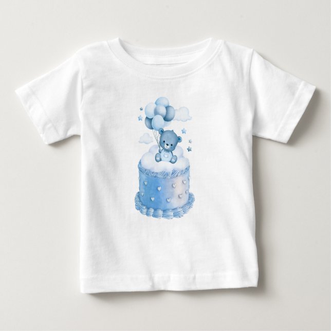 Birthday Bear Bash: Balloon Celebration  Baby T-Shirt (Front)