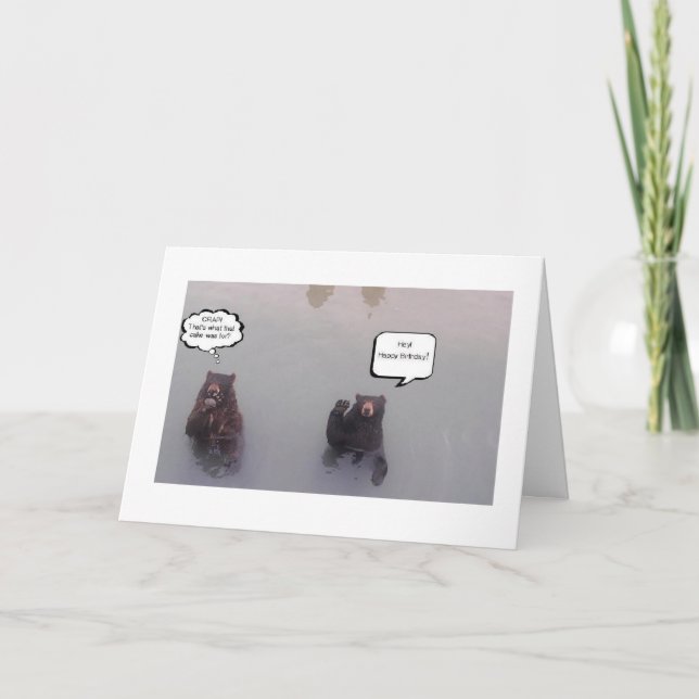 Birthday bear Greeting Card (Front)