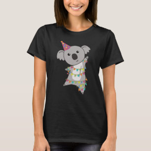 Birthday Bear Koala Bear Bear Garland T-Shirt