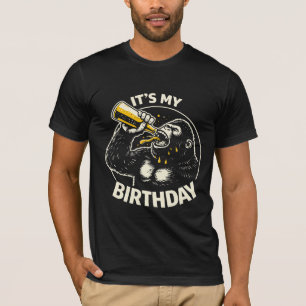Birthday Beer Chugging Gorilla T-Shirt