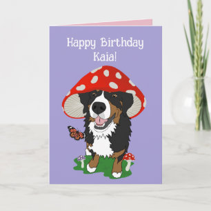 Birthday Bernese Mountain Dog  Card