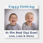 Birthday Best Dad Ever Kids Photo