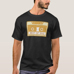 Birthday Best Of 1942 80th Celebration Vintage T-Shirt