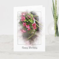 Birthday Bicycle With Geraniums