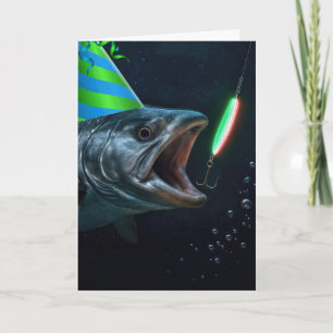 Birthday Big Fish with Neon Lure Card